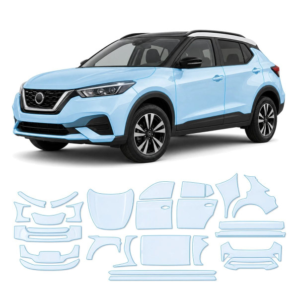 Антигравійна захисна бронеплівка за лекалами для Nissan Kicks P15 2018-2024 - повний кузов