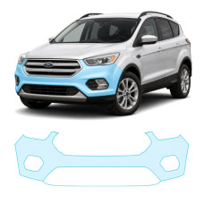 Антигравійна захисна бронеплівка за лекалами для Ford Escape (US) III facelift 2017-2019 - передній бампер