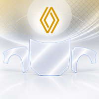 Антигравійна захисна бронеплівка за лекалами для Renault Austral I 2022- капот і передні крила