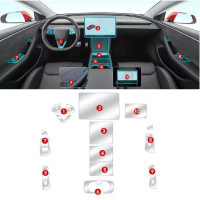 Набір Плівок захисних для салону Tesla Model 3 2024- TPU (Кансолі Дисплея Ручок) 13 шт
