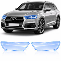 Антигравийная защитная бронепленка по лекалам для Audi Q7 4M 2015-2019 - оптика (фары и ПТФ)