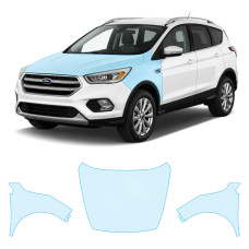 Антигравійна захисна бронеплівка за лекалами для Ford Escape (US) III facelift 2017-2019 - капот і передні крила