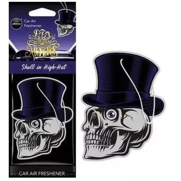 Ароматизатор для авто Aroma Car Cellulose Dia De Los Muertos Skull In High-Hat (10380)