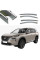Дефлектори вікон вітровики Benke для Nissan X-Trail 2021- Хром Молдинг Із Нержавіючої Сталі 3D
