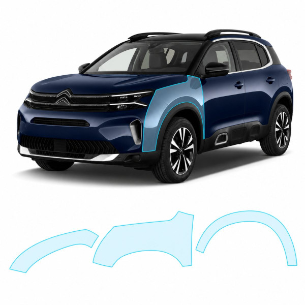 Антигравійна захисна бронеплівка за лекалами для Citroen C5 Aircross I facelift 2022-2024 - повний кузов