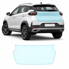 Антигравийная защитная бронепленка по лекалам для Chery Tiggo 2 Pro I 2022- зона крышки багажника