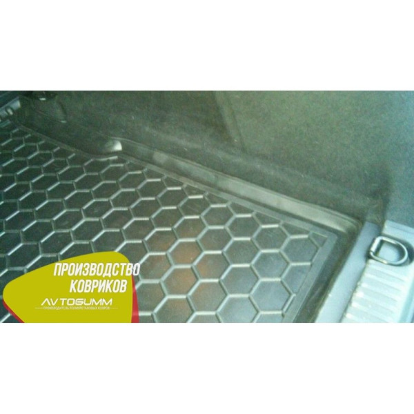 Автомобільний коврик в багажник Citroen C4 Picasso 2014- борт 2-3 см Резиновий Чорний (Avto-Gumm)