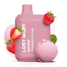 Lost Mary BM5000 5% Strawberry Ice Cream - Полуничне Морозиво