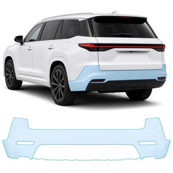 Антигравійна захисна бронеплівка за лекалами для Lexus TX I 2024- задній бампер