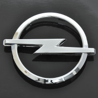 Эмблема для Opel 115 x 145 мм пластиковая Xром скотч (Astra H Corsa D перед зад)