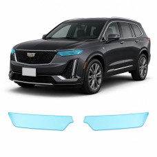 Антигравийная защитная бронепленка по лекалам для Cadillac XT6 I 2019- оптика (фары и ПТФ)