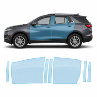 Антигравийная защитная бронепленка по лекалам для Chevrolet Equinox IV 2021- зоны дверей и стойки окон
