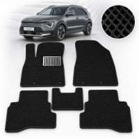 Коврики в салон EVA для Kia Niro (hybrids) 2016- с подпятником 5 шт K-41