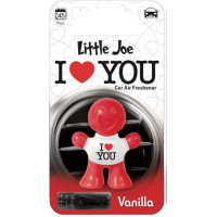 Ароматизатор на дефлектор Little JoeI LOVE YOU Vanilla Red Ваніль 