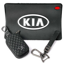 Автонабор №77 для Kia Коврик Брелок плетеный карабином чехол для автоключей