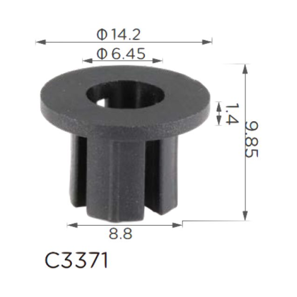 Гайки бампера Mercedes A0039947545 (C3371)