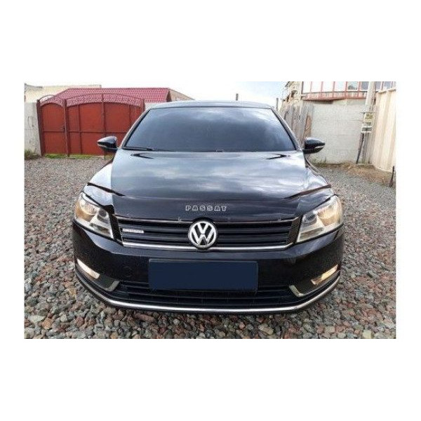 Дефлектор капоту мухобійка Volkswagen Passat B7 2010- Europe Євро Кріплення (Vip Tuning)