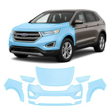 Антигравійна захисна бронеплівка за лекалами для Ford Edge (US) II 2015-2018 - передня частина авто (капот бампер крила))