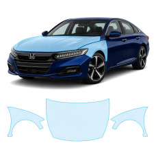 Антигравійна захисна бронеплівка за лекалами для Honda Accord X facelift 2021-2022 - капот і передні крила
