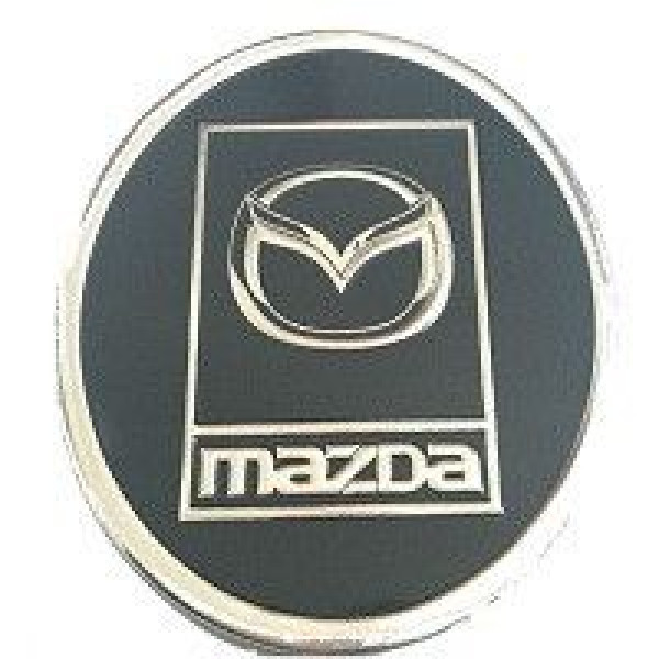 Наклейка на ковпак Mazda 90 мм чорний 4 шт