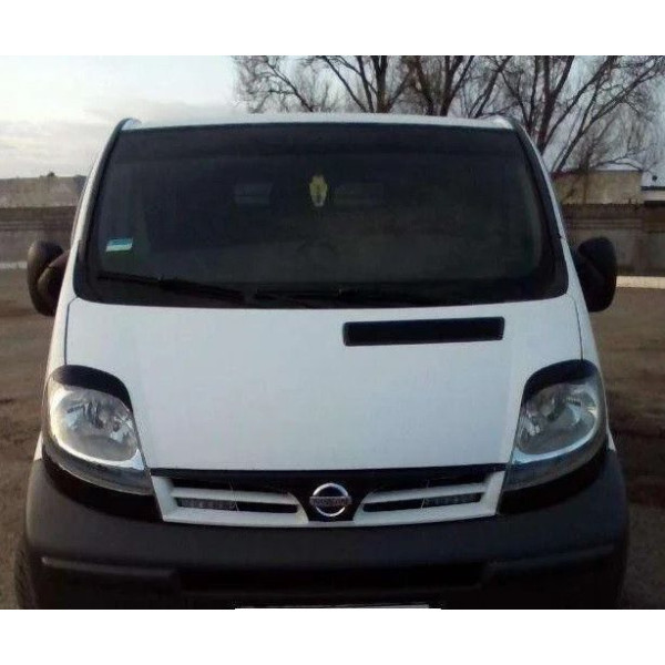 Реснички фар Fly для Opel Vivaro / Traffic 01-06 Черные 2 шт