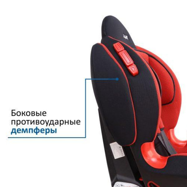 Детское авторесло 1-7 Лет, 9-25 Кг, Категория 1/2 SIGER "КОКОН" Красное