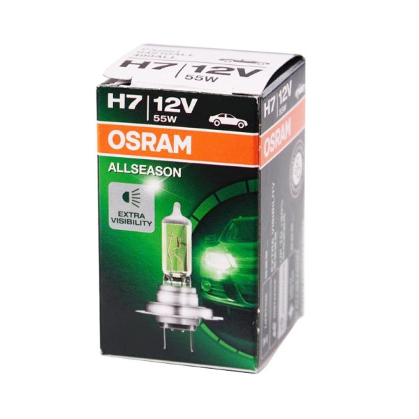 Автолампа галогенная Osram AllSeason Super 12V H7 55W 3000K 1 шт (64210ALL)