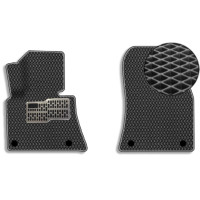 3D EVA Коврики в салон передние для BMW X5 (E53) 1999-2007 С подпятником Черные 2 шт