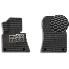 3D EVA Коврики в салон передние для BMW X5 (E53) 1999-2007 С подпятником Черные 2 шт
