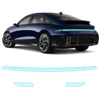 Антигравийная защитная бронепленка по лекалам для Hyundai Ioniq 6 I 2022- задние фонари стопы