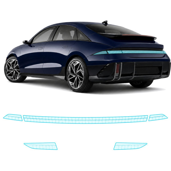 Антигравійна захисна бронеплівка за лекалами для Hyundai Ioniq 6 I 2022- задні ліхтарі стопи