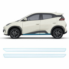 Антигравійна захисна бронеплівка за лекалами для BYD Seagull (Dolphin Surf) I 2023- нижня зона кузова пороги