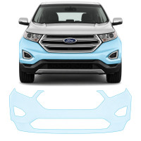 Антигравийная защитная бронепленка по лекалам для Ford Edge (US) II 2015-2018 - передний бампер