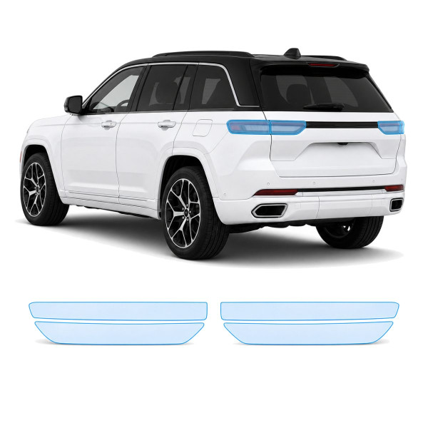 Антигравийная защитная бронепленка по лекалам для Jeep Grand Cherokee WL 2022- задние фонари стопы