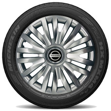 Ковпак колеса з емблемою Volkswagen SKS412 R16 сірий з логотипом на вибір 4 шт