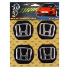 Наклейка на ковпак Honda 90 мм чорний 4 шт