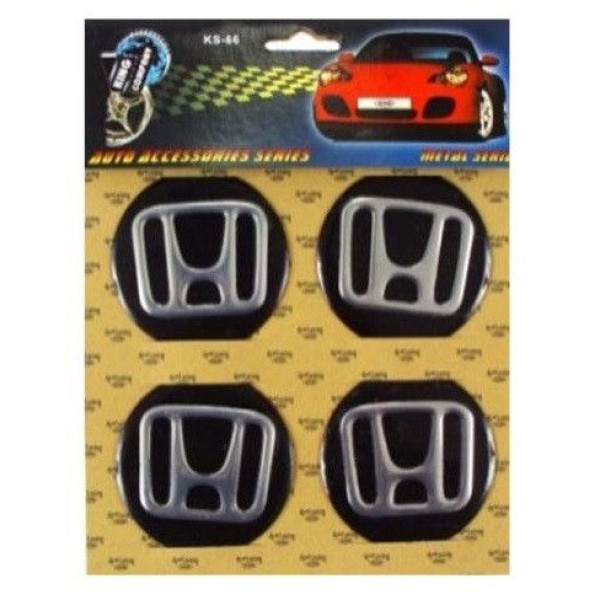 Наклейка на ковпак Honda 90 мм чорний 4 шт