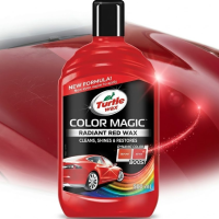 Кремовий поліроль кузова Turtle Wax Color Magic Червоний приховує подряпини підсилює колір 500 мл (53240)