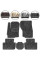 Ворсовые коврики для Mitsubishi Outlander 2012-2020 с подпятником Черные 5 шт (Magnum)