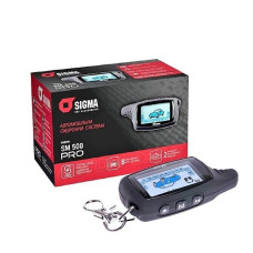 Автосигнализация SIGMA SM-500PRO / двухсторонняя / брелок 2 шт / одна дверь / LCD дисплей / без сирены /датчик