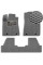 Коврики в салон EVA для Lexus RX 350 2009-2015 с подпятником Серые 5 шт
