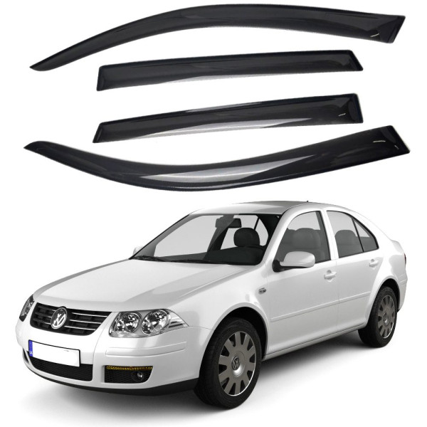 Дефлектори вікон вітровики для Volkswagen Bora / Jeeta 1998-2005 Acrylic