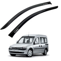 Дефлекторы окон ветровики для Opel Combo C 2001-2011 Скотч 3M Voron Glass