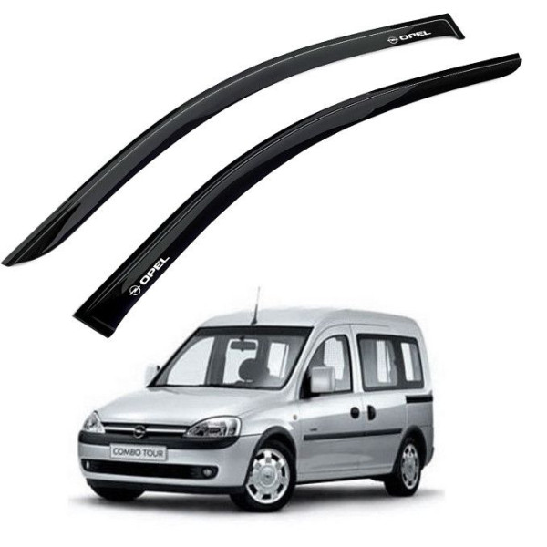 Дефлекторы окон ветровики для Opel Combo C 2001-2011 Скотч 3M Voron Glass