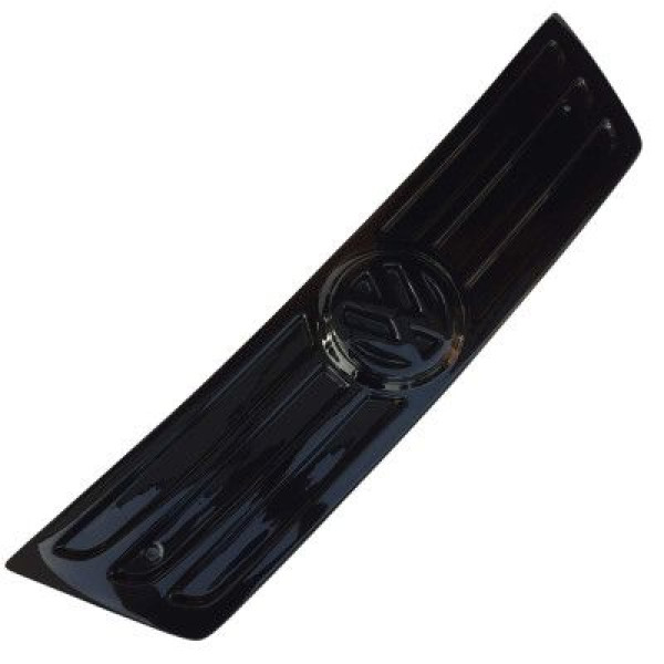 Зимова накладка на радіаторні грати Volkswagen Caddy 2004-2010 Глянець з Логотипом (Voron Glass)