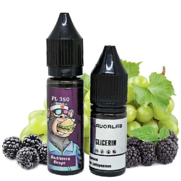 Рідина Самозаміс Flavorlab FL350 Mini 15ml Blackberry Grape Ожина Виноград