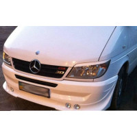 Реснички фар Fly для Mercedes Sprinter 00-06 Черные 2 шт