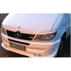 Вії фар Fly для Mercedes Sprinter 00-06 Чорні 2 шт
