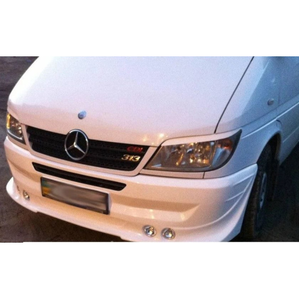 Реснички фар Fly для Mercedes Sprinter 00-06 Черные 2 шт