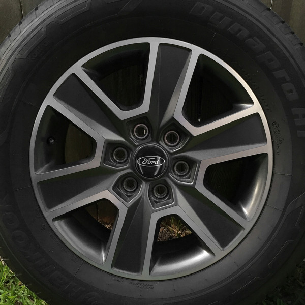 Колпачки на титаны Ford 59 / 56 мм пластик гладкие Черные (Оригинал) 4 шт